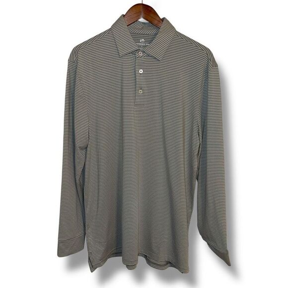 Southern Tide Gray Coast to Trail L/S Performance Polo Shirt Sz L - Picture 1 of 9